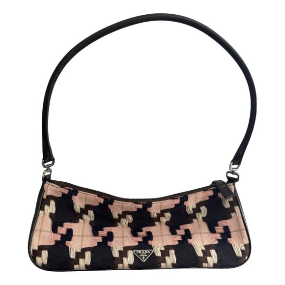 Prada Tweed Shoulder Bag - Picture 1 of 8